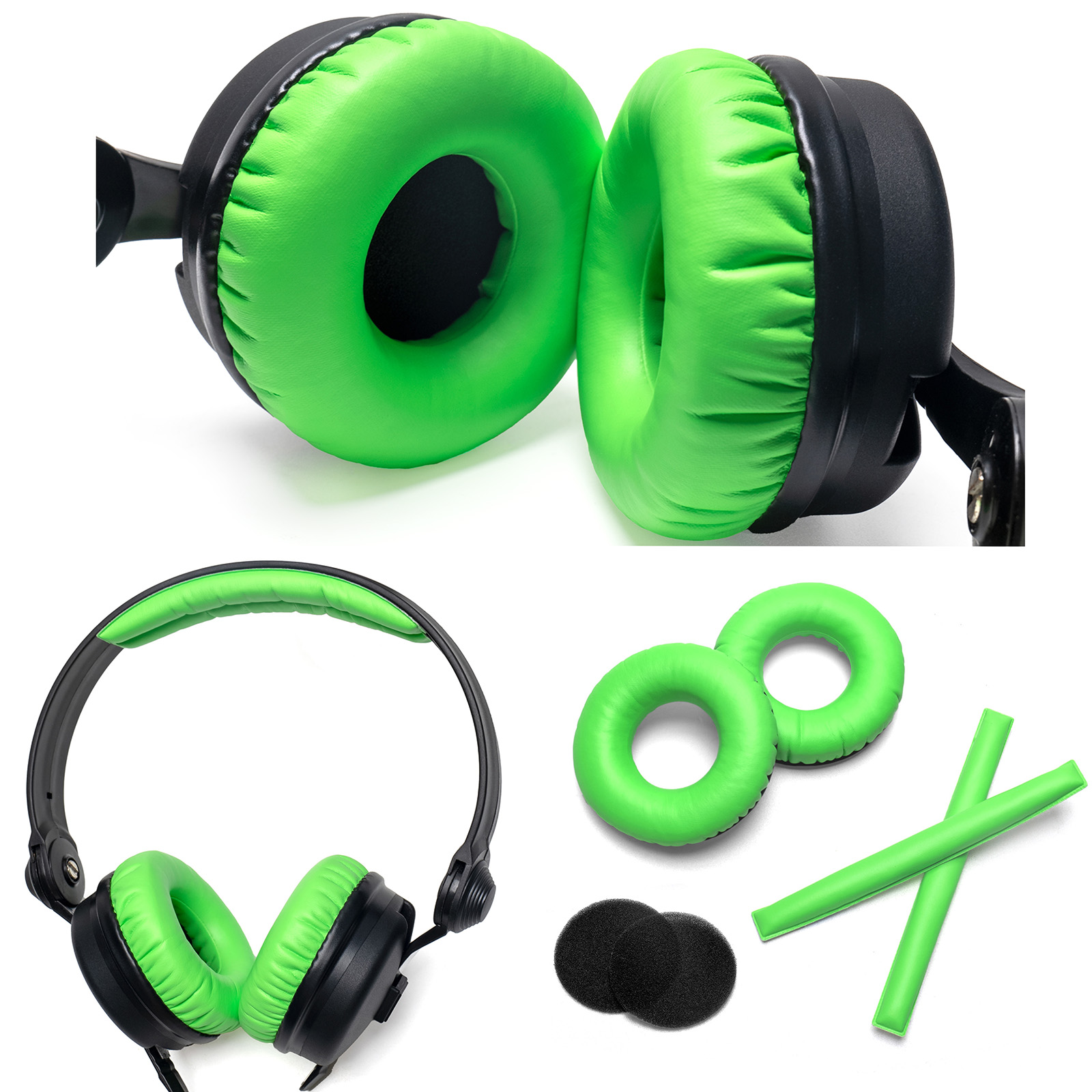 Sennheiser Headphone Hd 25 - Kulit Buatan Penggantian Bantalan Telinga untuk