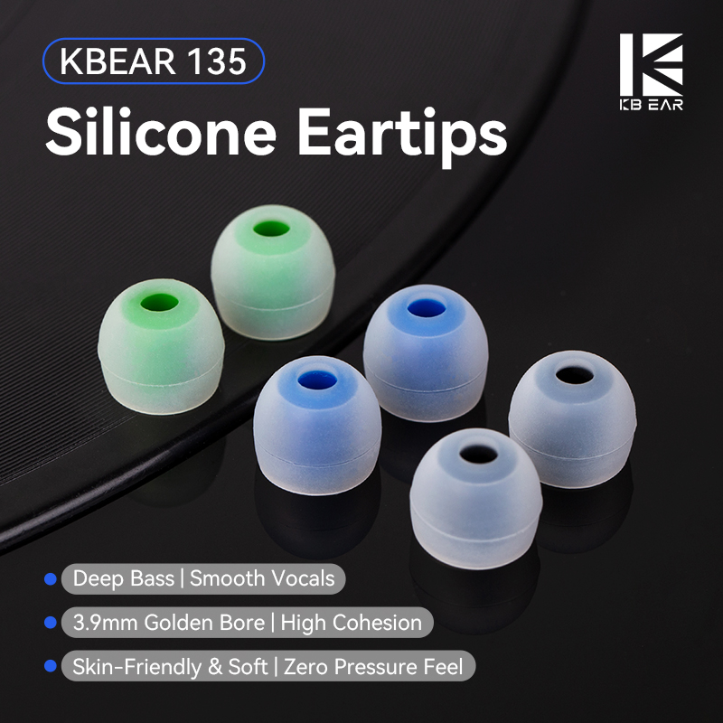 KBEAR 135 Eartips Silikon 3.9m - In Ear Monitor Iem ulasan dan harga