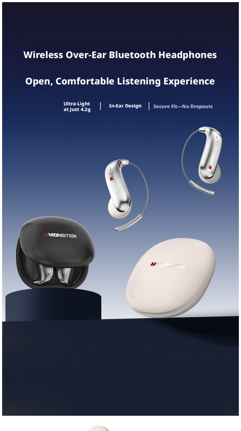 MONSTER C01 Earbud Bluetooth N - Sports Earphone Hook ulasan dan harga