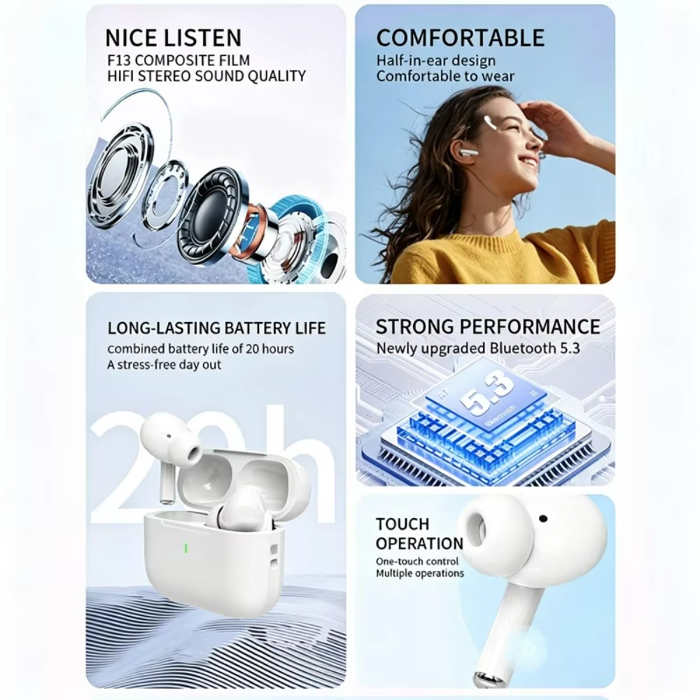 2028 Headset Bluetooth A7 Pro  - Earbuds Charging Case ulasan dan harga