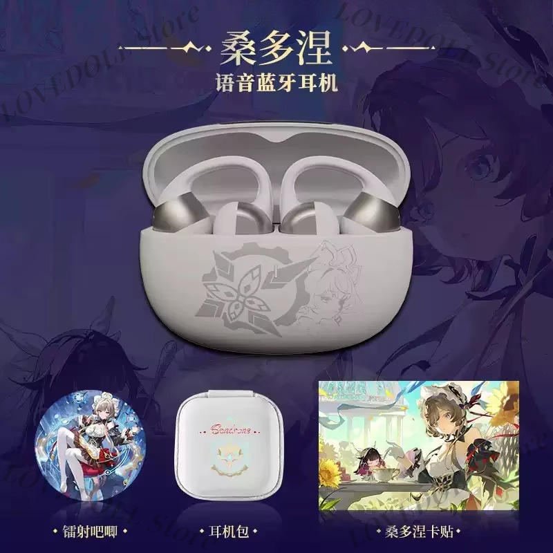 Headset Nirkabel Anime Genshin - Noise Cancelling Headphone ulasan dan harga