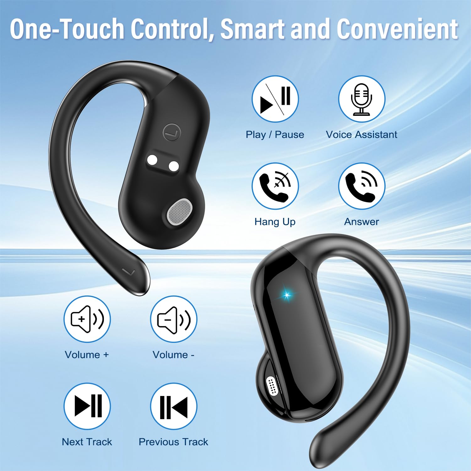 Earbud Open-Ear 2026 Bluetooth - Sports Earphone Hook ulasan dan harga