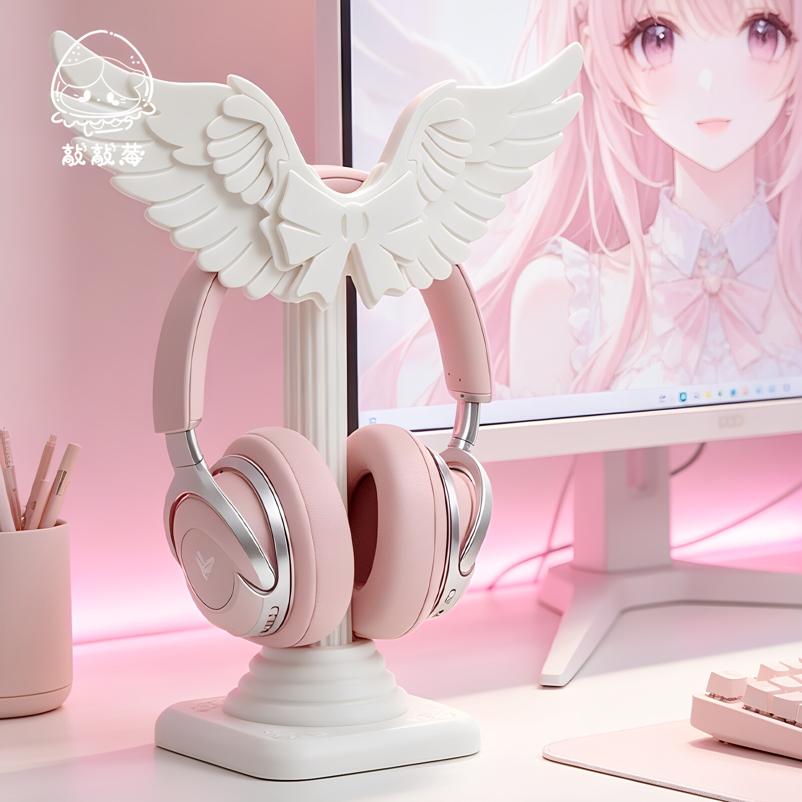 Penyangga Headset Bentuk Sayap - Headphone Stand Desk ulasan dan harga